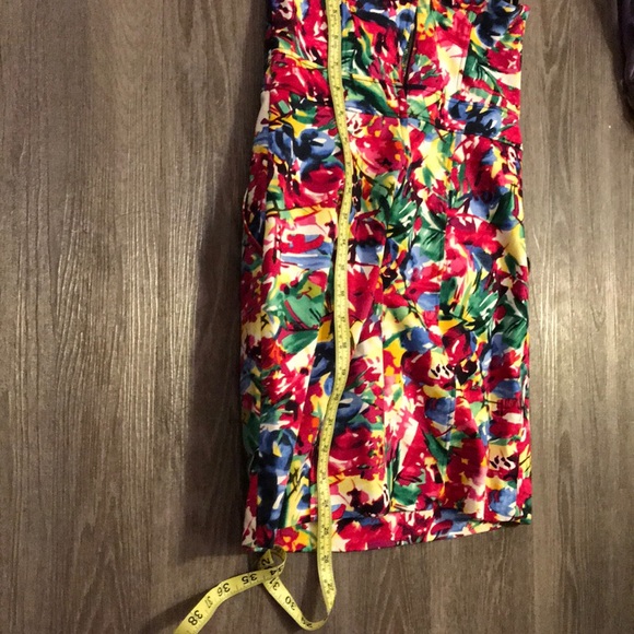 H&M divided floral sz6 strapless bustier minidress - Picture 3 of 6